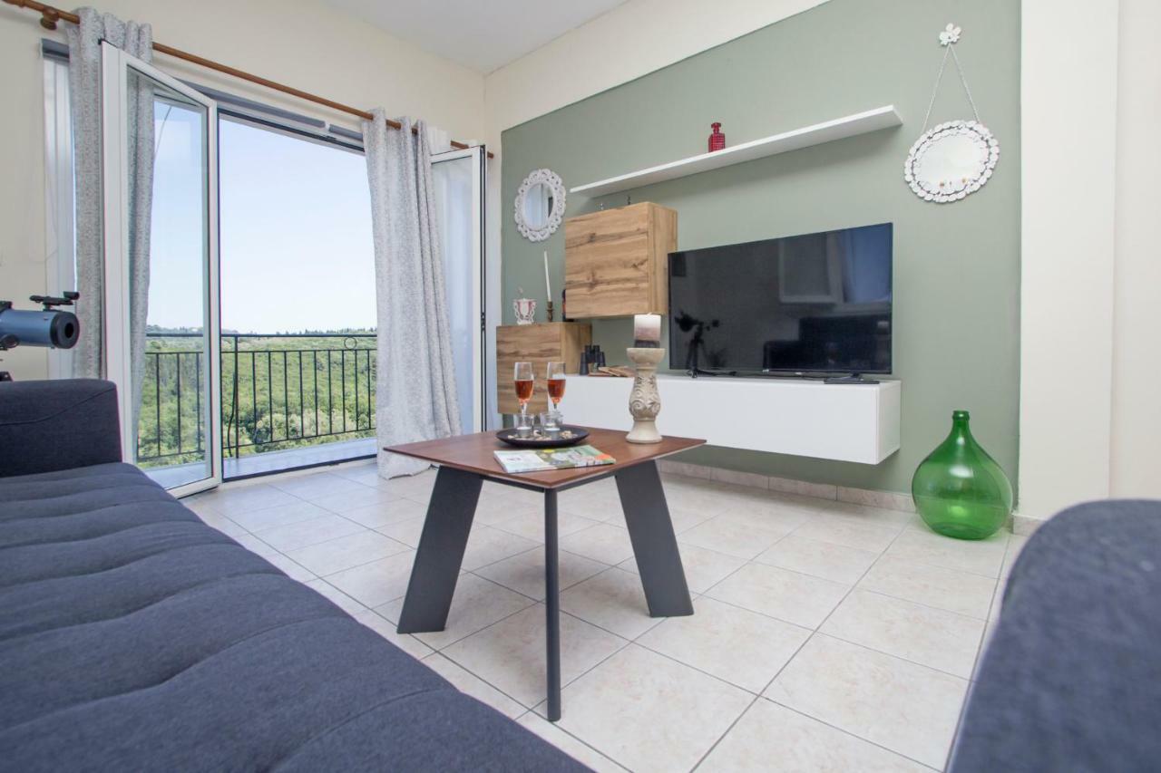 Luxury Skyline Apartment Pelekas Dış mekan fotoğraf